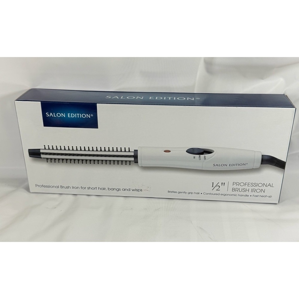 Salon Edition Professional Brush Curling Iron for Short Hair 1/2" Barrel New - Picture 2 of 6